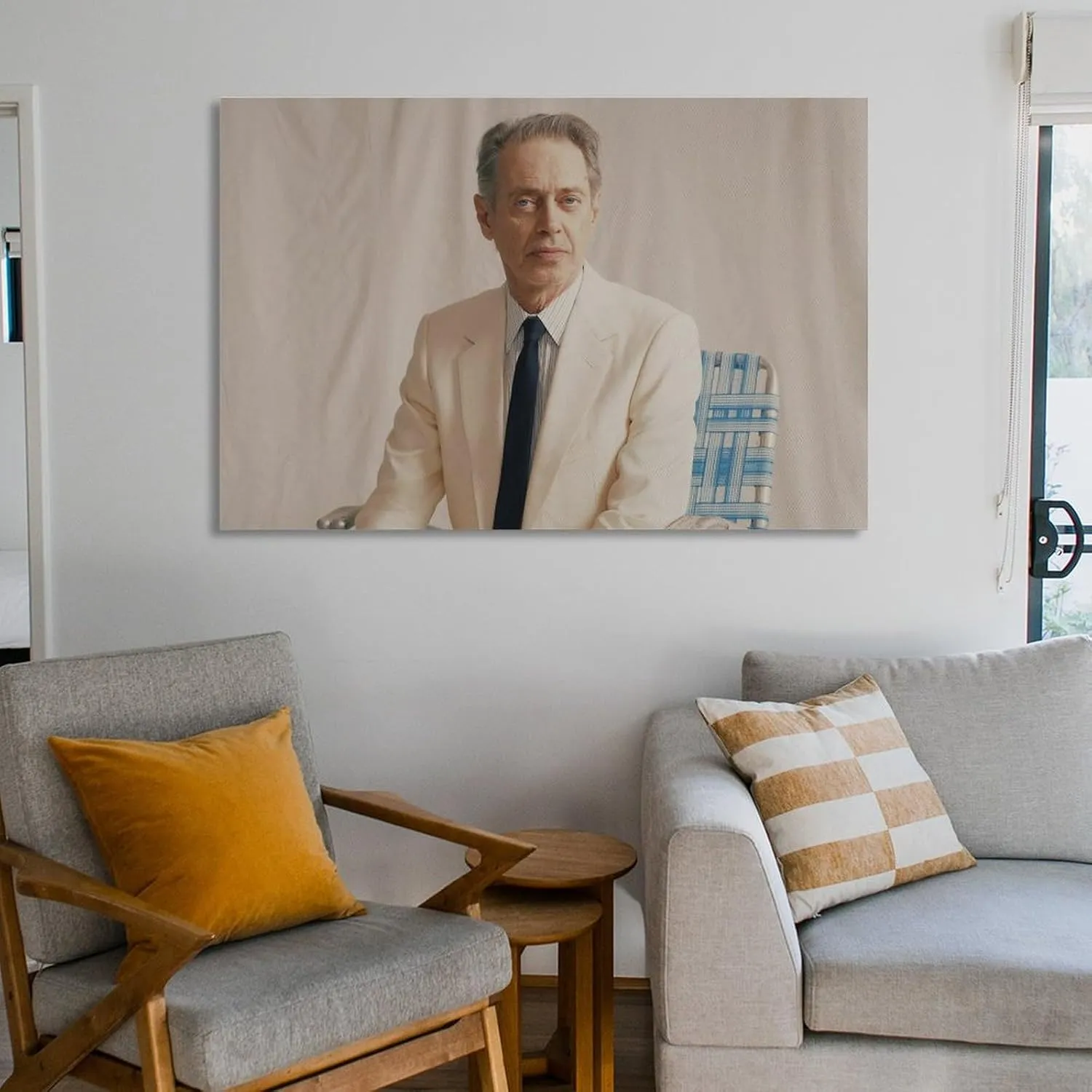 Steven Buscemi Poster (14) Wall Art Poster Scroll Canvas Painting Picture Living Room Decor Home Framed/Unframed 12x18inch(30x45cm)