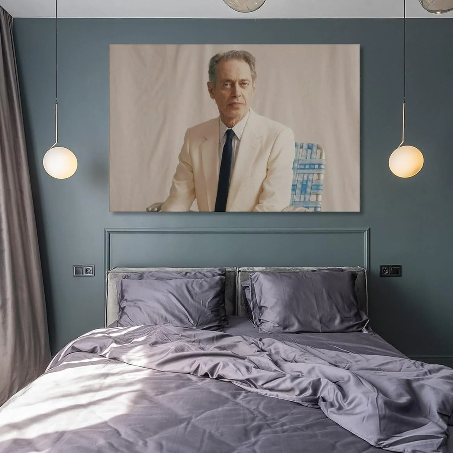 Steven Buscemi Poster (14) Wall Art Poster Scroll Canvas Painting Picture Living Room Decor Home Framed/Unframed 12x18inch(30x45cm)