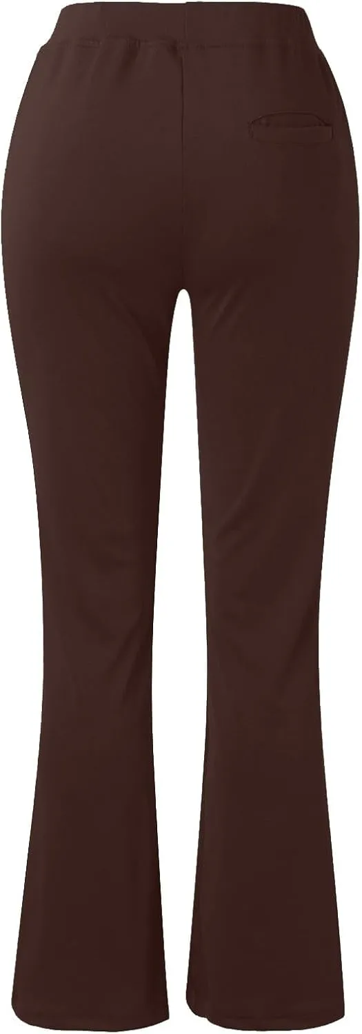Stretchy Work Pants for Women Comfy Dressy Trouser Style Yoga Dress Pants High Waisted Business Pull On Pants