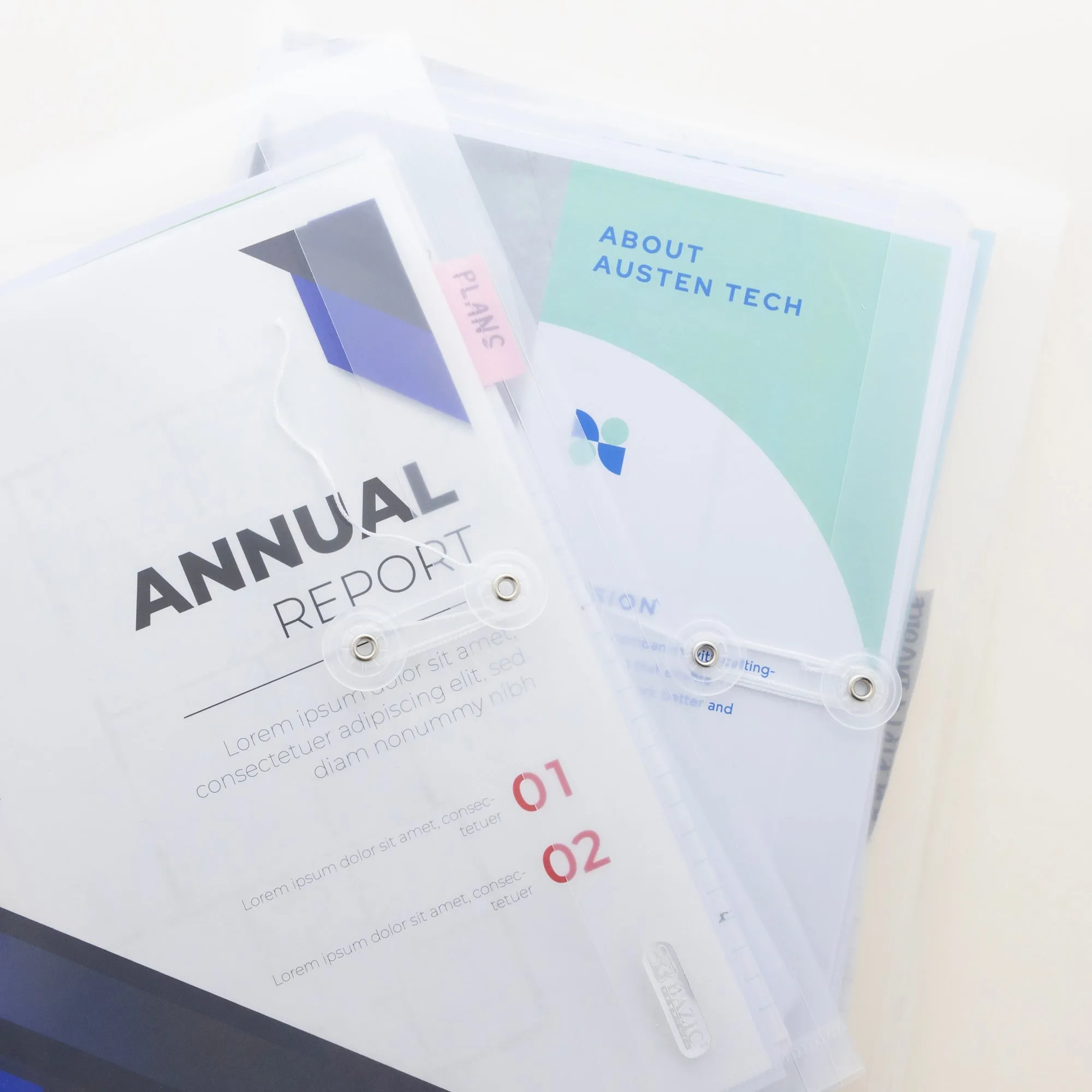 String Envelope A4/Letter Size Clear Side Loading