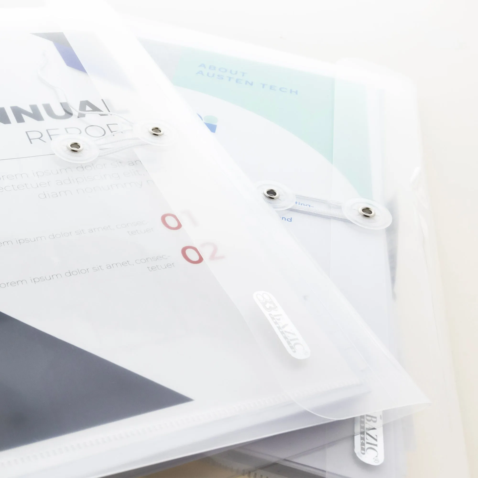 String Envelope A4/Letter Size Clear Side Loading