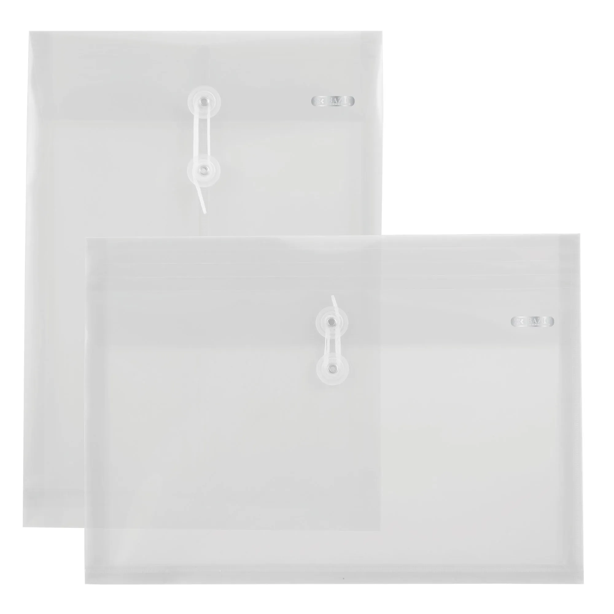 String Envelope Letter Size Clear Top/Side Loading (2/Pack)