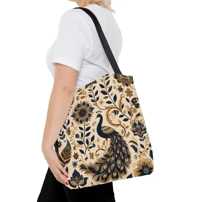 Stylish Aop Tote Bag with Chic Black Lining