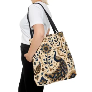Stylish Aop Tote Bag with Chic Black Lining
