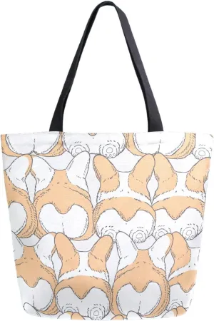 Stylish Print Extra Large Shoulder Tote Bag for Beach Travel Weekender Gym Grocery Shopping