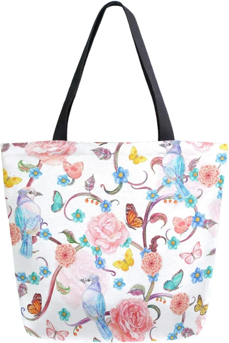Stylish Print Extra Large Shoulder Tote Bag for Beach Travel Weekender Gym Grocery Shopping…