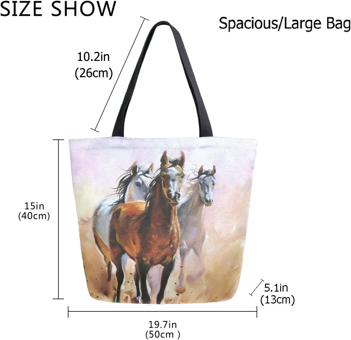 Stylish Print Extra Large Shoulder Tote Bag for Beach Travel Weekender Gym Grocery Shopping