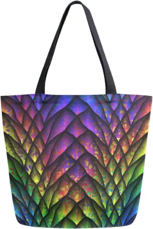 Stylish Print Extra Large Shoulder Tote Bag for Beach Travel Weekender Gym Grocery Shopping