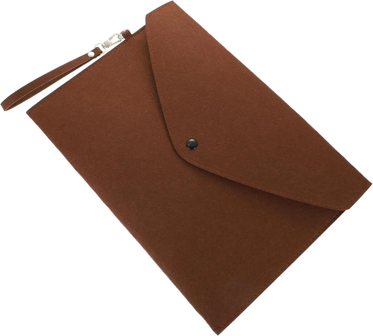 Stylish Snap File Bag Felt Folder Office Document Organizer for School Subjects Business Cards and Travel