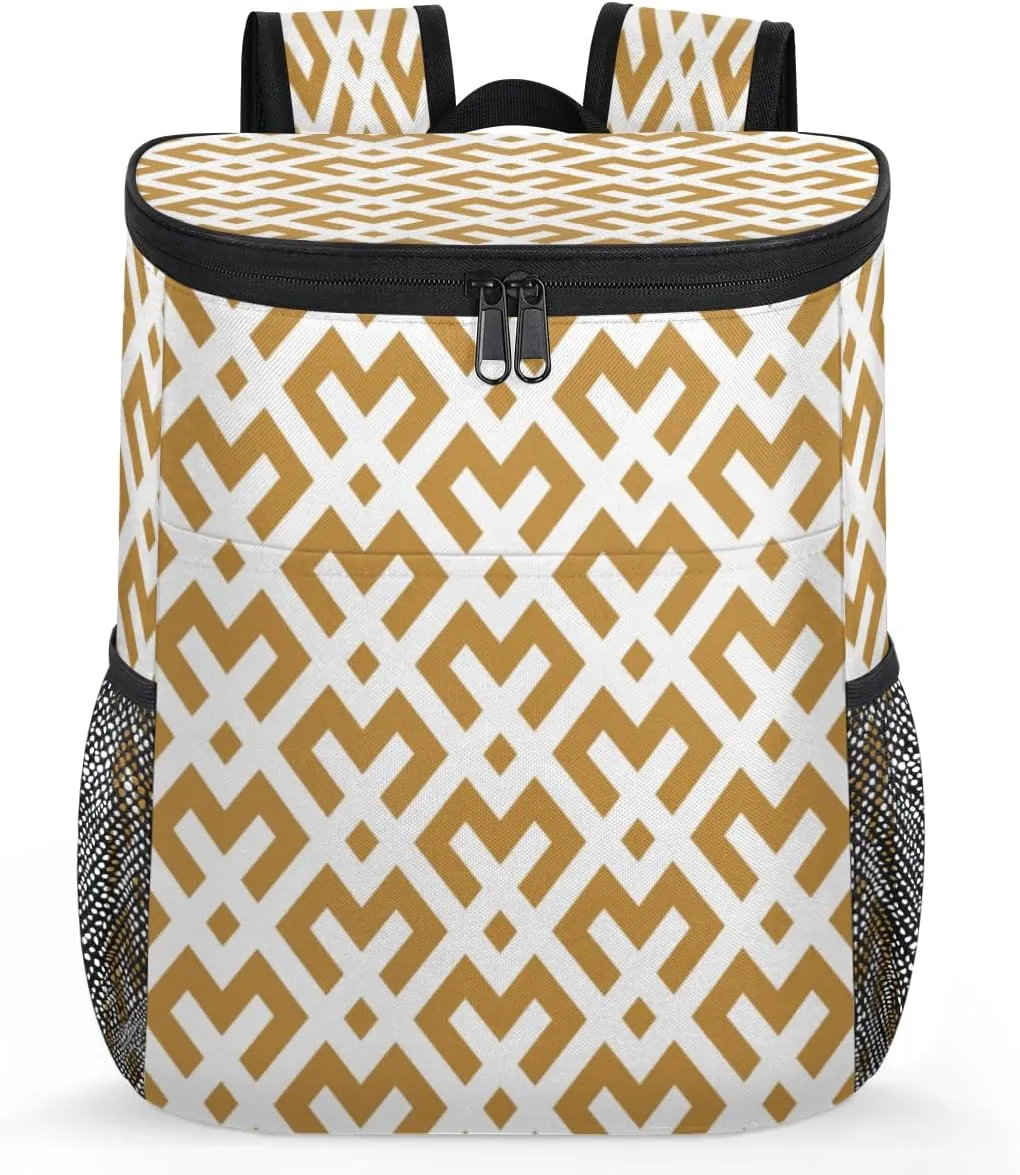 Summer Delicious Lemon Camping Cooler Backpack Insulated Leak Proof Travel Cooler Bag Portable Lightweight Drink Beer Bag Waterproof Ice Chest Backpack for Men Women Beach Picnic Hiking