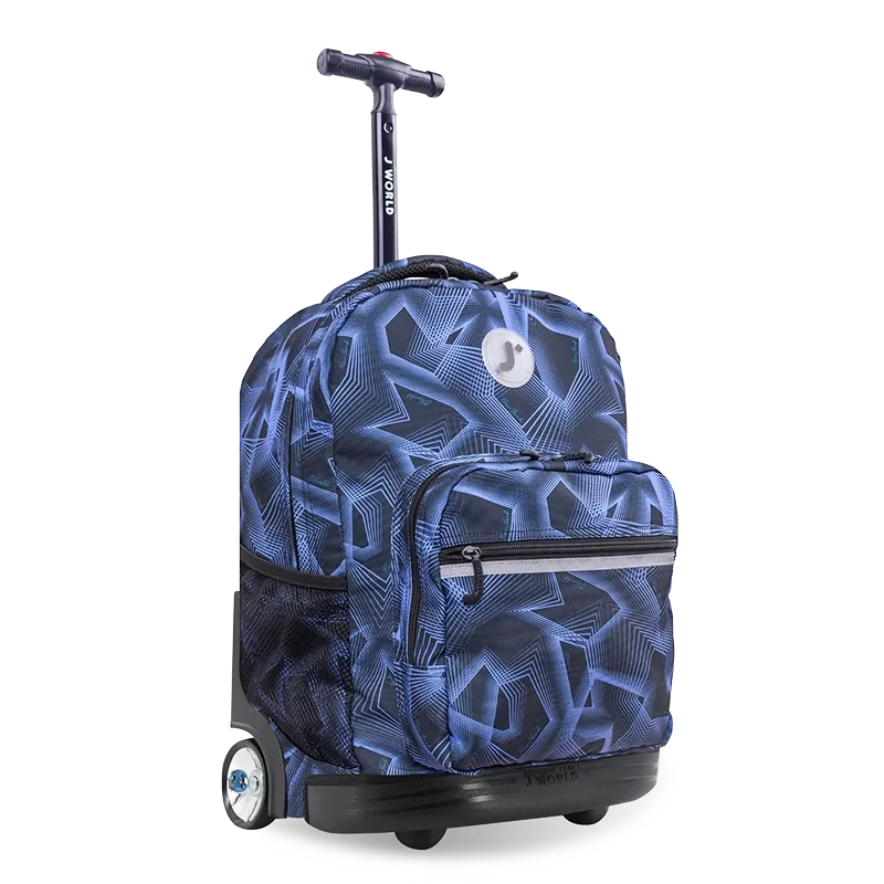 Sunrise Rolling Backpack (18 Inch) in Disco