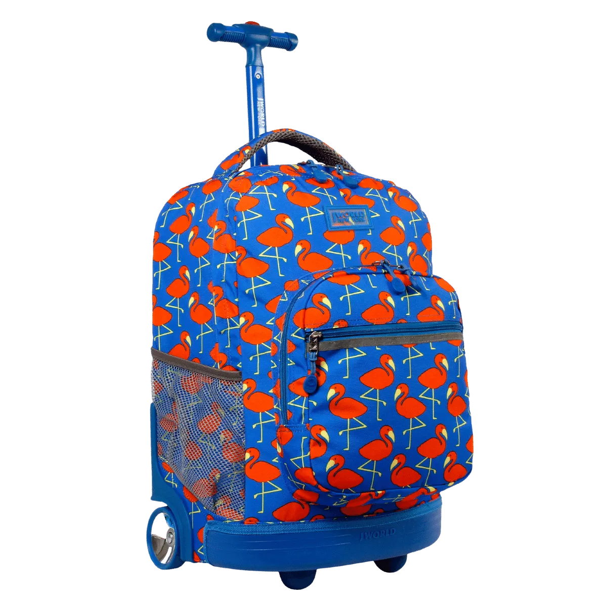 Sunrise Rolling Backpack (18 Inch) in Flamingo - Final Sale