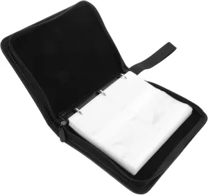SUPVOX Pocket Card Binder with Sleeves Trading Card Album for Collectors Compact Zipper Case Stylish Storage for Sports and Business Cards Portable Card Holder