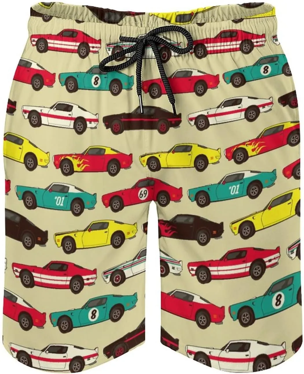 Swim Trunks Mens Quick Dry Beach Shorts with Mesh Lining Swimwear Bathing Suits