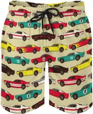 Swim Trunks Mens Quick Dry Beach Shorts with Mesh Lining Swimwear Bathing Suits