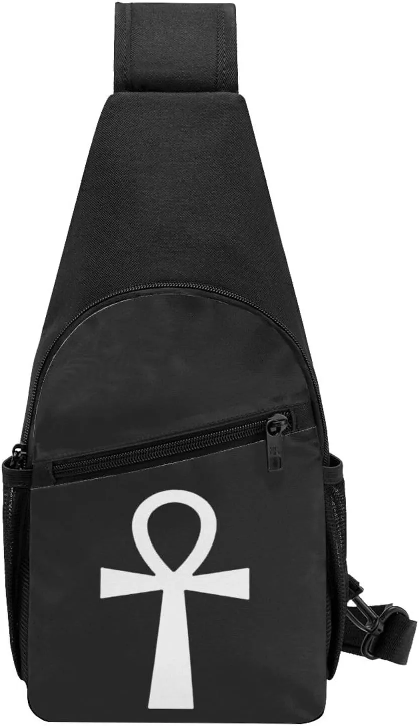 Symbol Ancient Egyptian Sling Bag Crossbody Backpack Shoulder Casual Daypack Bags for Men Women