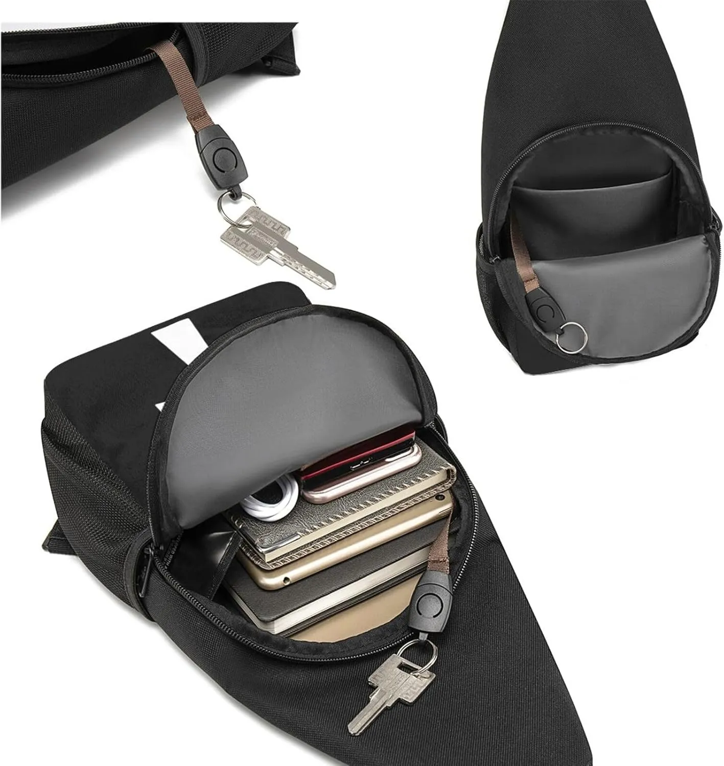 Symbol Ancient Egyptian Sling Bag Crossbody Backpack Shoulder Casual Daypack Bags for Men Women