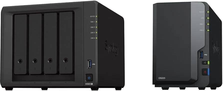 Synology 4-Bay DiskStation DS923  (Diskless) & 2-Bay NAS DS223 (Diskless)