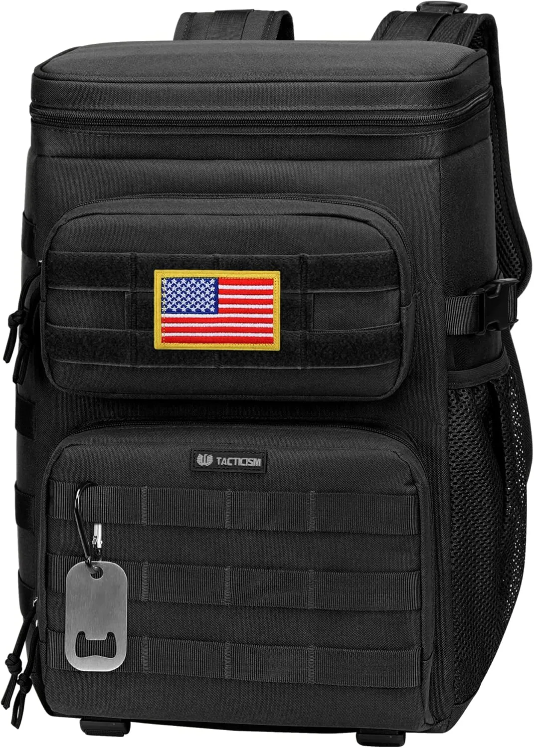 TACTICISM Tactical Cooler Backpack 25L - Molle Insulated Lunch Backpack for Men Women Adult - Heavy-Duty Waterproof Leak Proof Cooler Bag Ice Chest as Gift for Work Camping Fishing Hiking Accessories