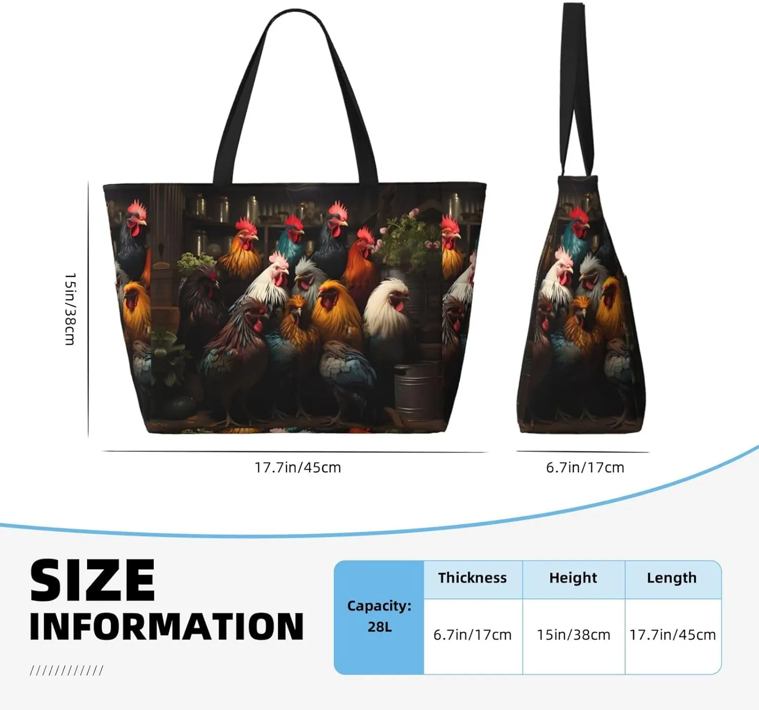 Take A Trip In The Car Spacious Large Capacity Beach Travel Bag - Foldable Beach Bag Tote Bag With Zipper