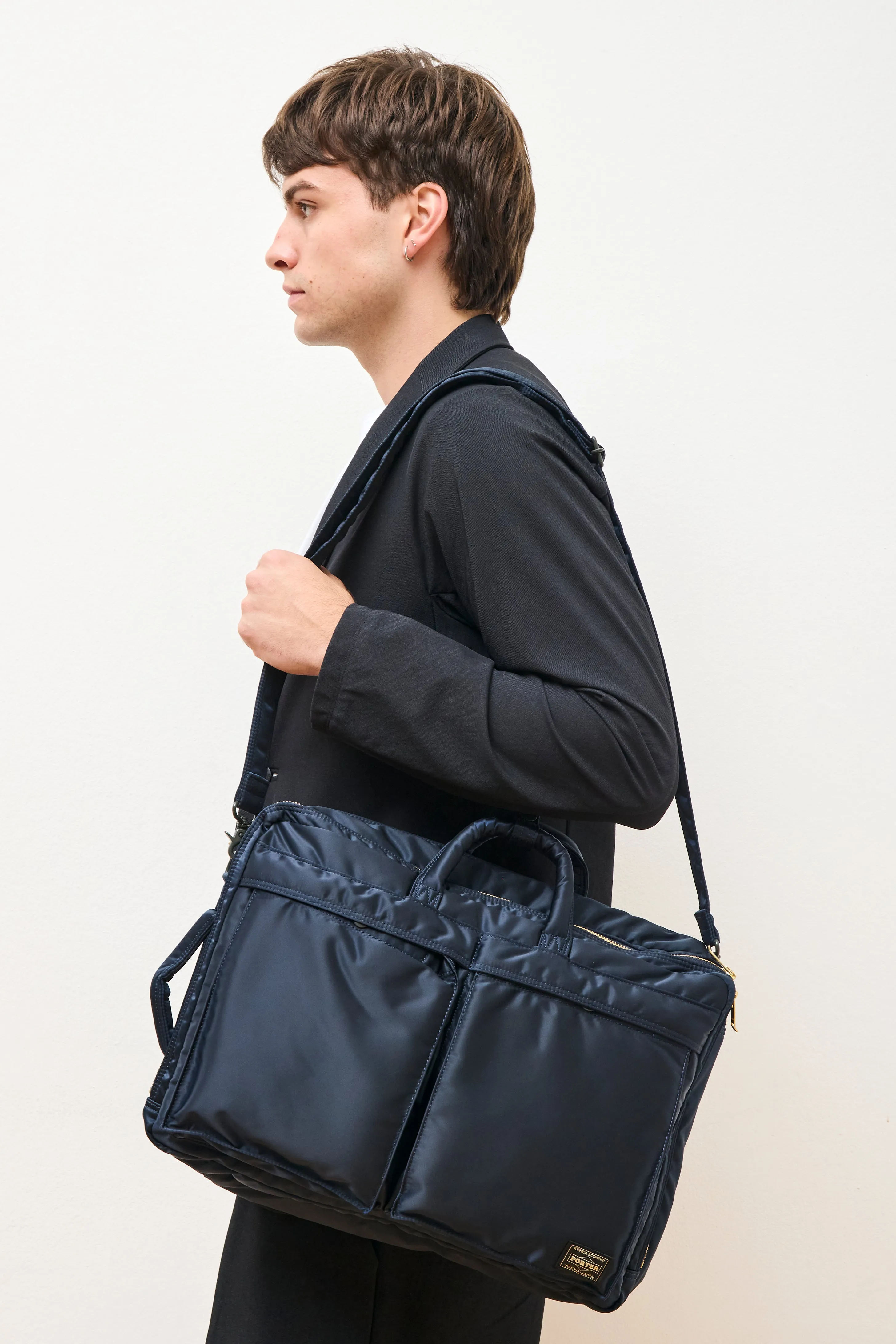 Tanker 3Way Document Bag (W-Zip) Navy