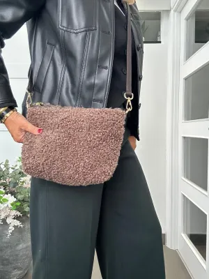 Teddy Shearling Bag | Brown