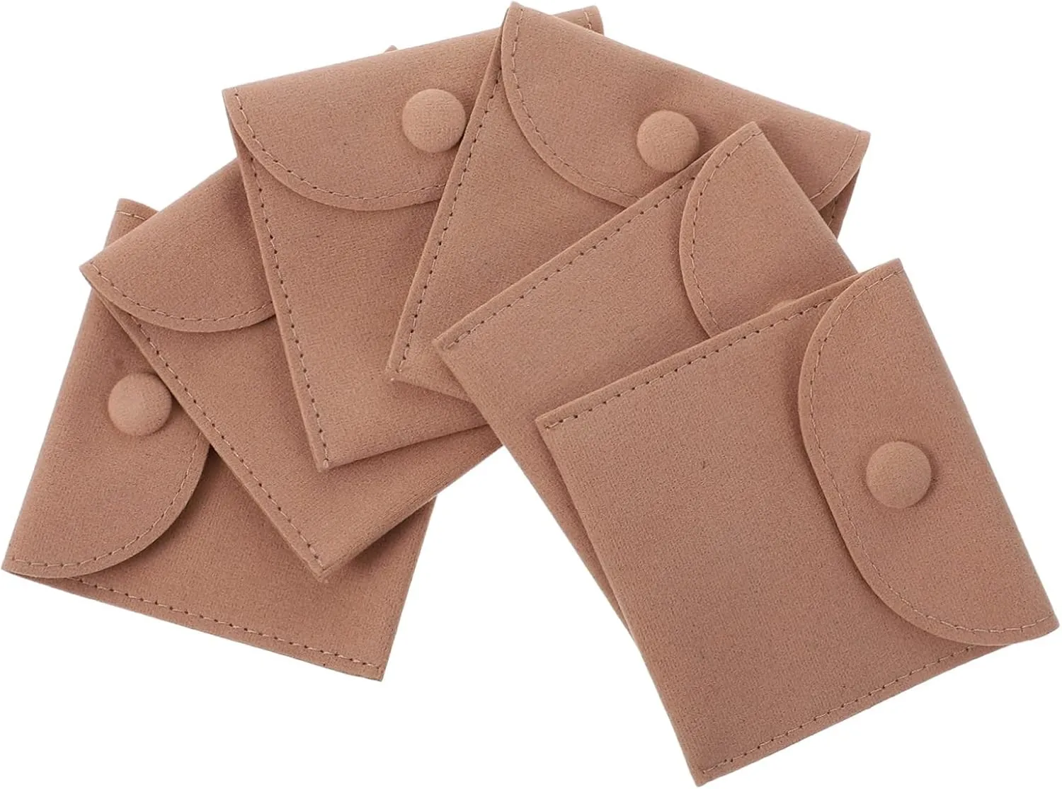 TENDYCOCO 15 Pcs Watch Bag Travel Jewelry Drawstring Pouch Pouches Jewelry Travel Case Velvet Drawstring Bag Hanger Jewelry Organizer Bag Folding Flap Bag Flap Pouch Boxes Flannel Coffee