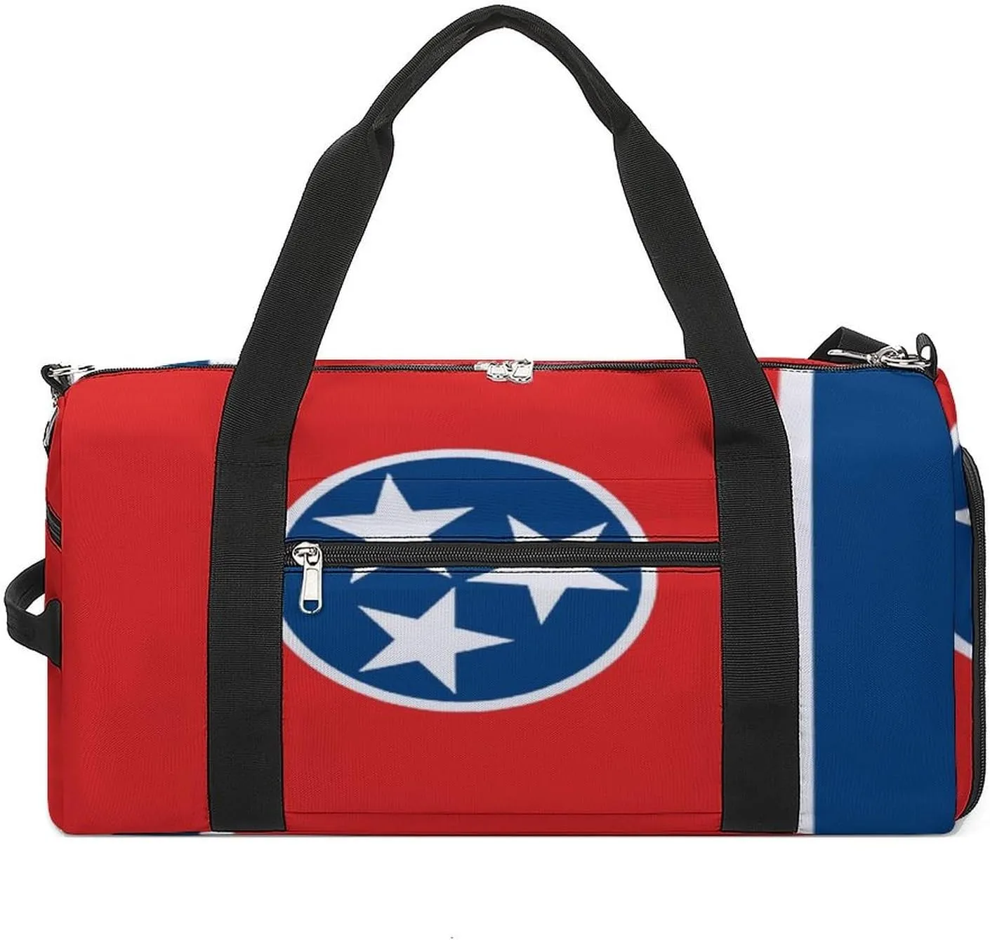Tennessee State Flag Gym Bag-Workout Organizer with Water Resistant Compartments for Gym Lovers