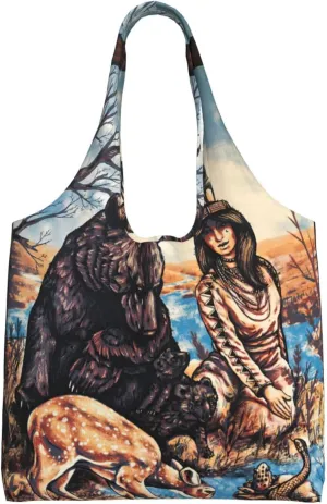 The Avett Musics Brothers Shoulder Canvas Tote for Women Weekender Handbag Reusable Grocery Shopping Bag