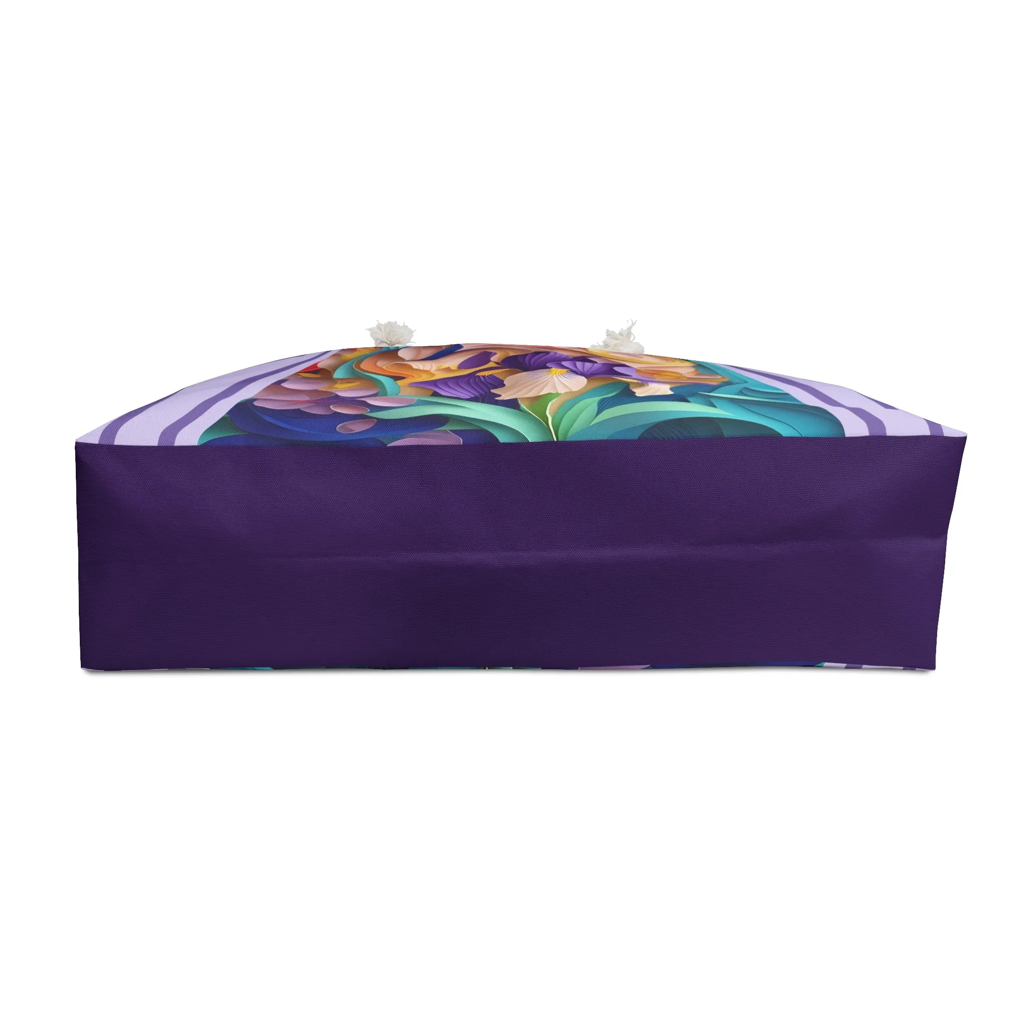 The Elegant Iris Flower Weekender Bag