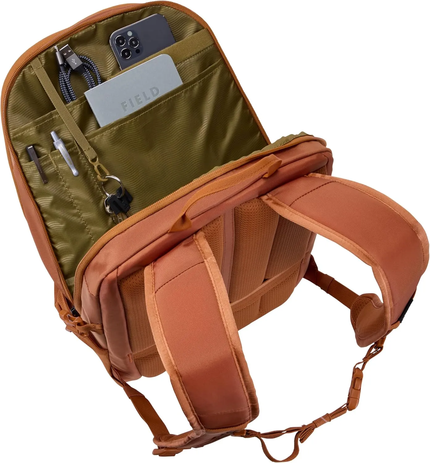 Thule Laptop Backpack with Gym Compartment, Natural Orange, 23L