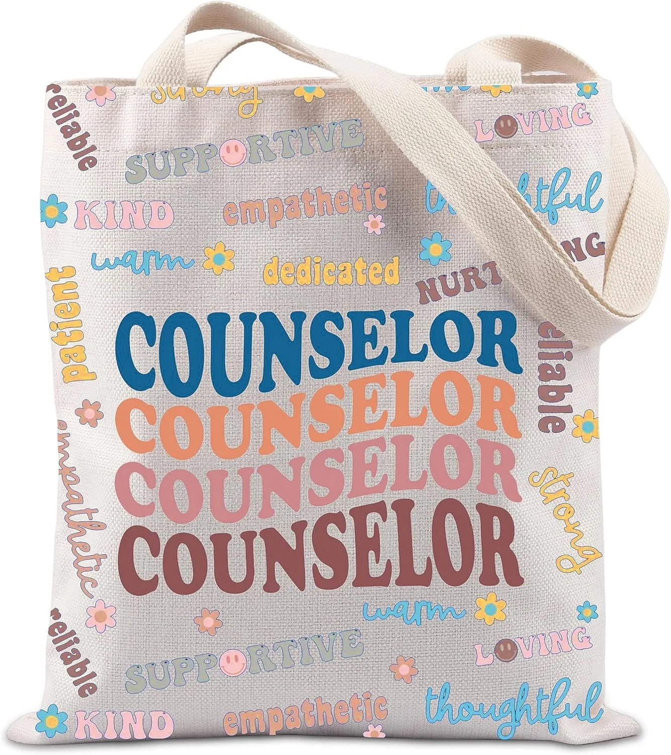 TIIMG Counselor Gift Counselor Appreciation Tote Bag Counselor Inspire Gift Shopping Bag for Counselor Gift (COUNSELOR tote)