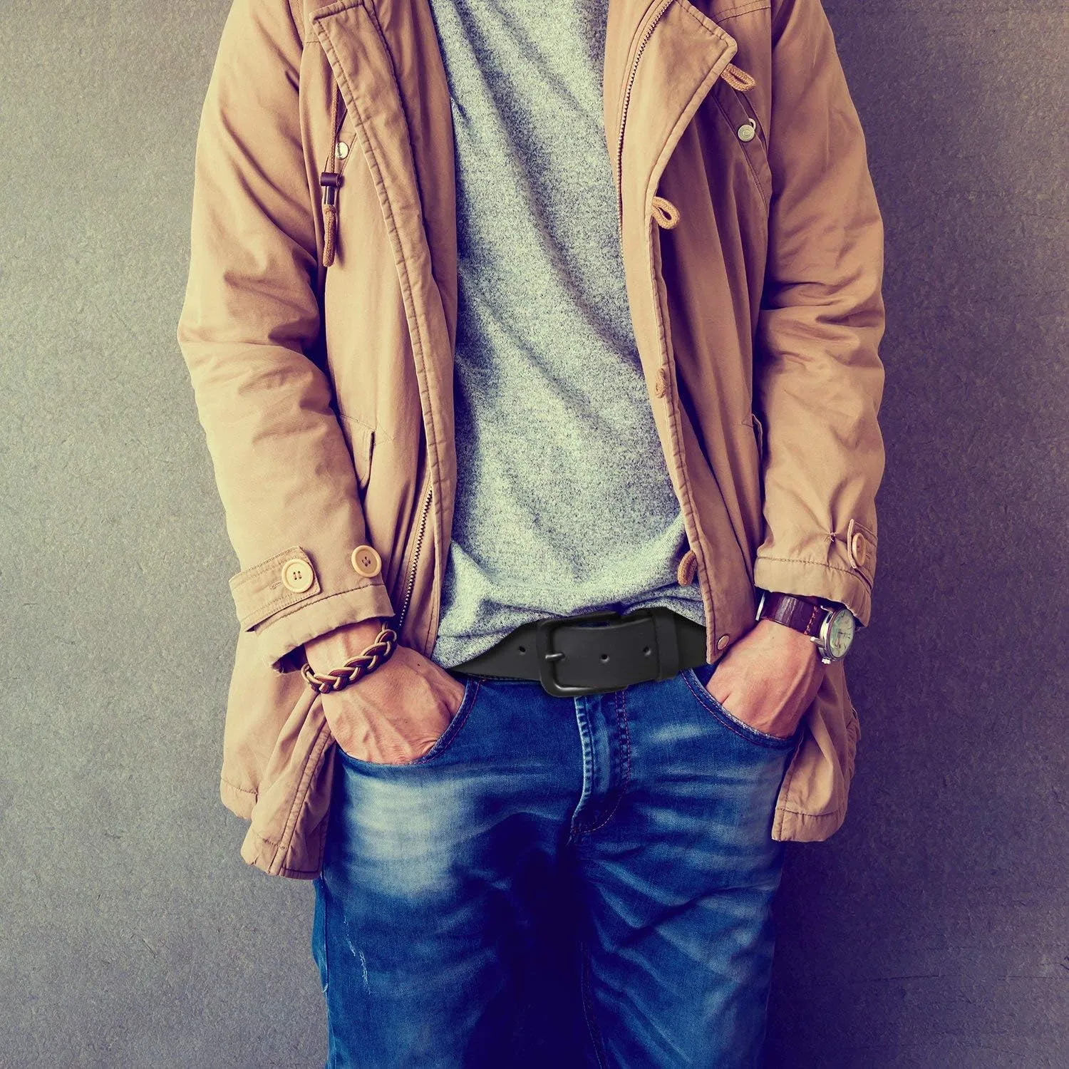 Timberland Men's Casual Classic Everyday Leather Belt