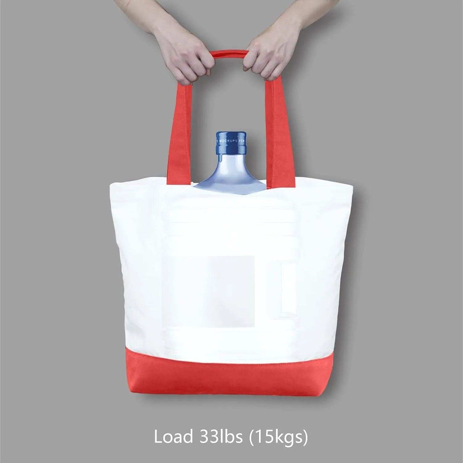 TOPDesign 3-Pack Super Strong Large 12oz Cotton Canvas Tote Bags, Reusable Grocery Shopping Cloth Bags, Fashionable Two-Tone Totes for Crafts, DIY Your Creative Designs