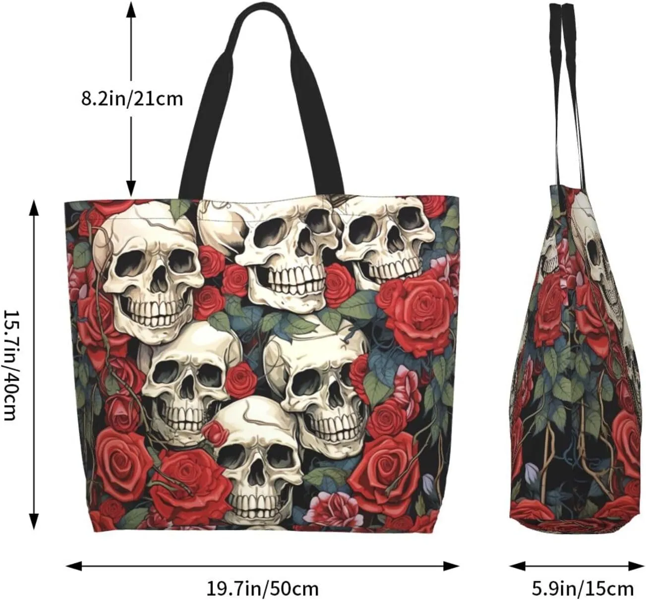 Tote Bag for Women Grocery Bag Reusable Shopping Bag Country lifestyle Handbag Foldable Shoulder Bag