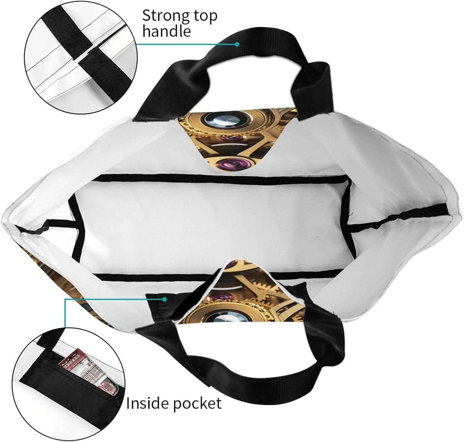 Tote Bag for Women Grocery Bag Reusable Shopping Bag Country lifestyle Handbag Foldable Shoulder Bag