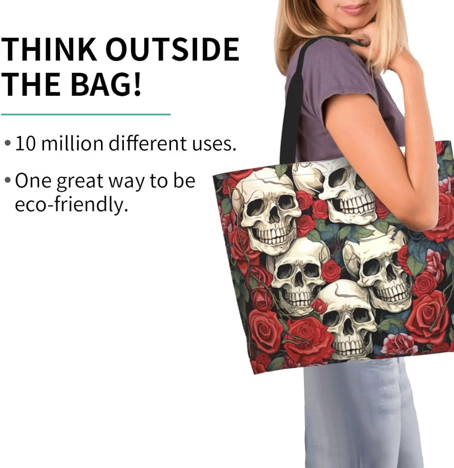 Tote Bag for Women Grocery Bag Reusable Shopping Bag Country lifestyle Handbag Foldable Shoulder Bag