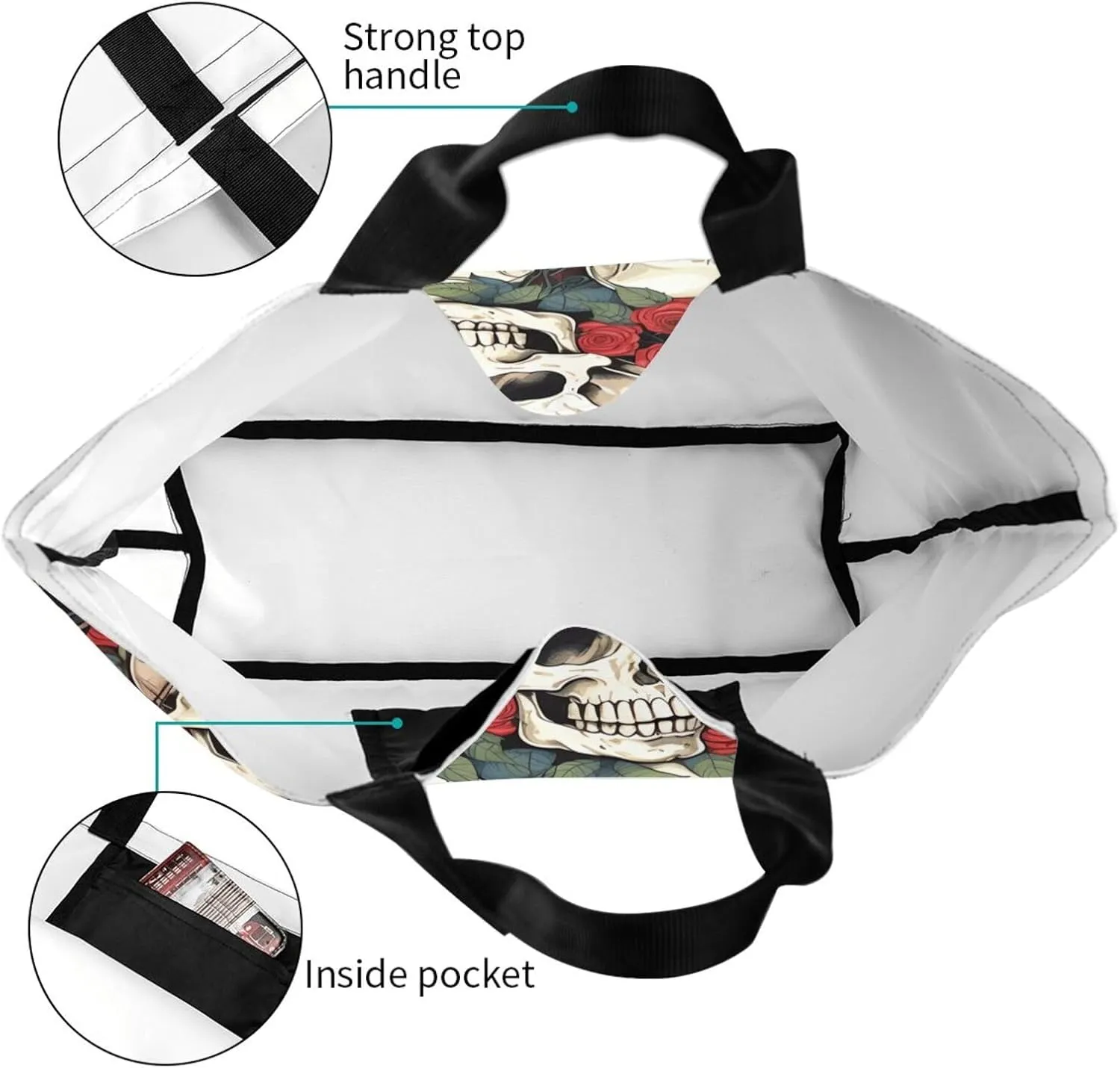 Tote Bag for Women Grocery Bag Reusable Shopping Bag Country lifestyle Handbag Foldable Shoulder Bag