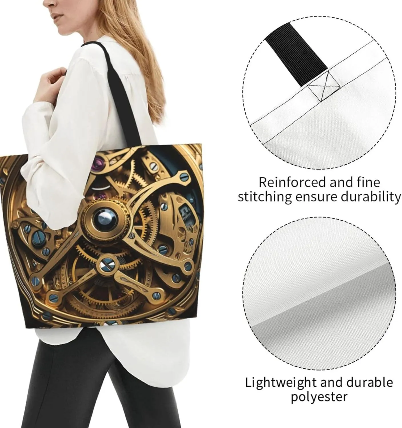 Tote Bag for Women Grocery Bag Reusable Shopping Bag Country lifestyle Handbag Foldable Shoulder Bag