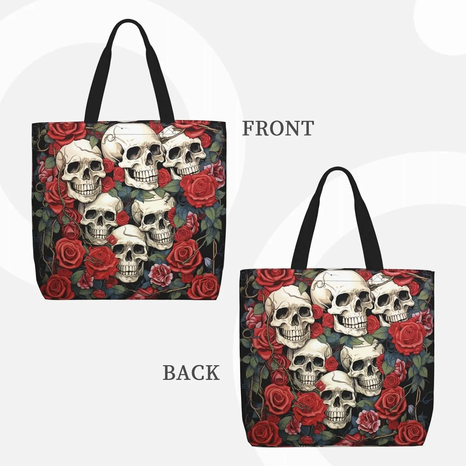 Tote Bag for Women Grocery Bag Reusable Shopping Bag Cupcake Handbag Foldable Shoulder Bag