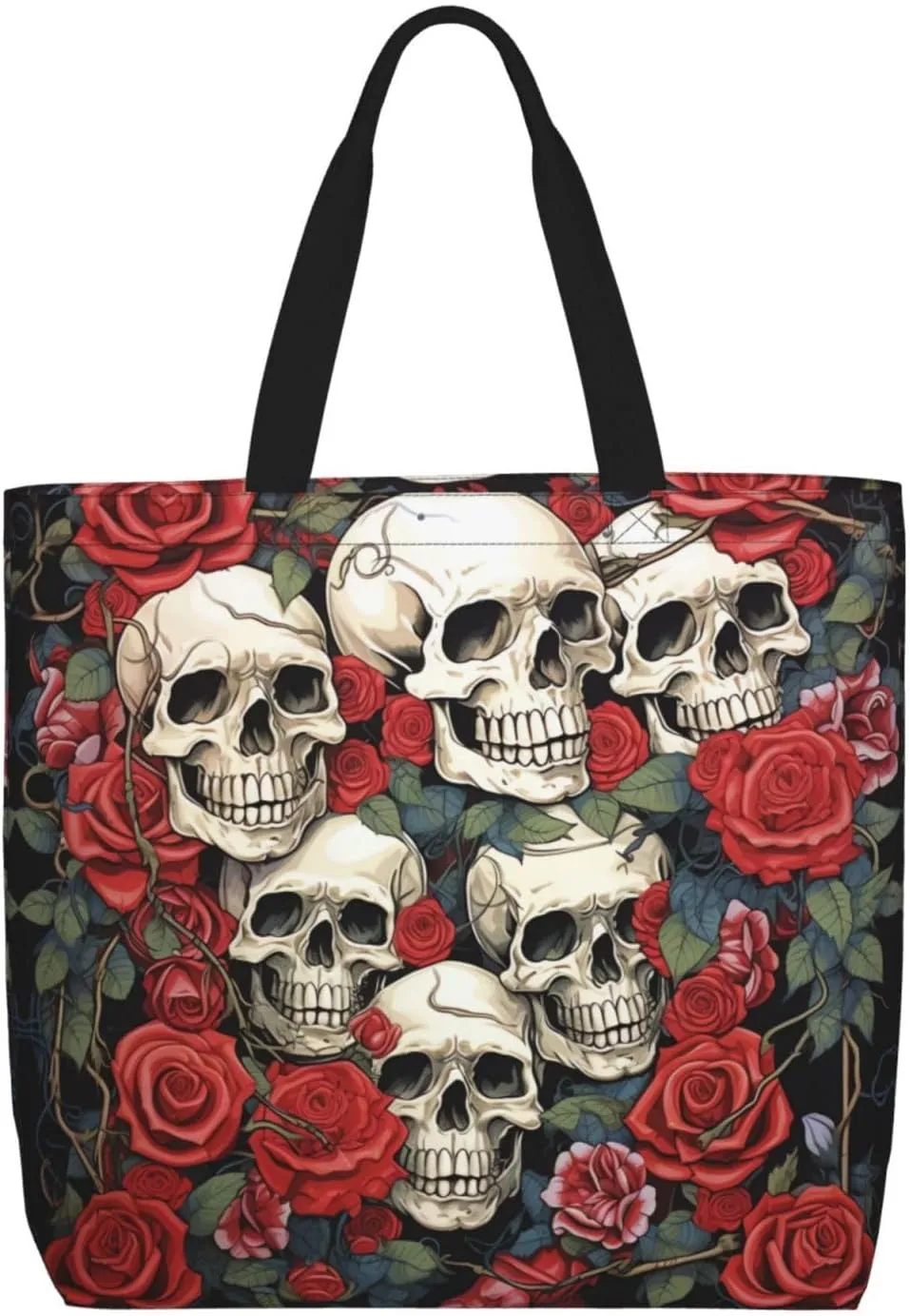 Tote Bag for Women Grocery Bag Reusable Shopping Bag Cupcake Handbag Foldable Shoulder Bag