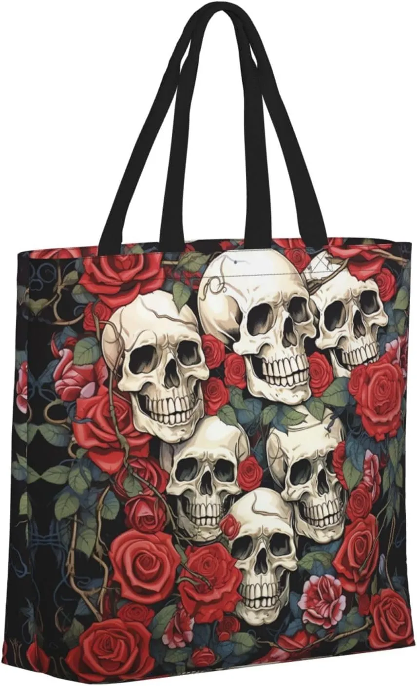 Tote Bag for Women Grocery Bag Reusable Shopping Bag Cupcake Handbag Foldable Shoulder Bag