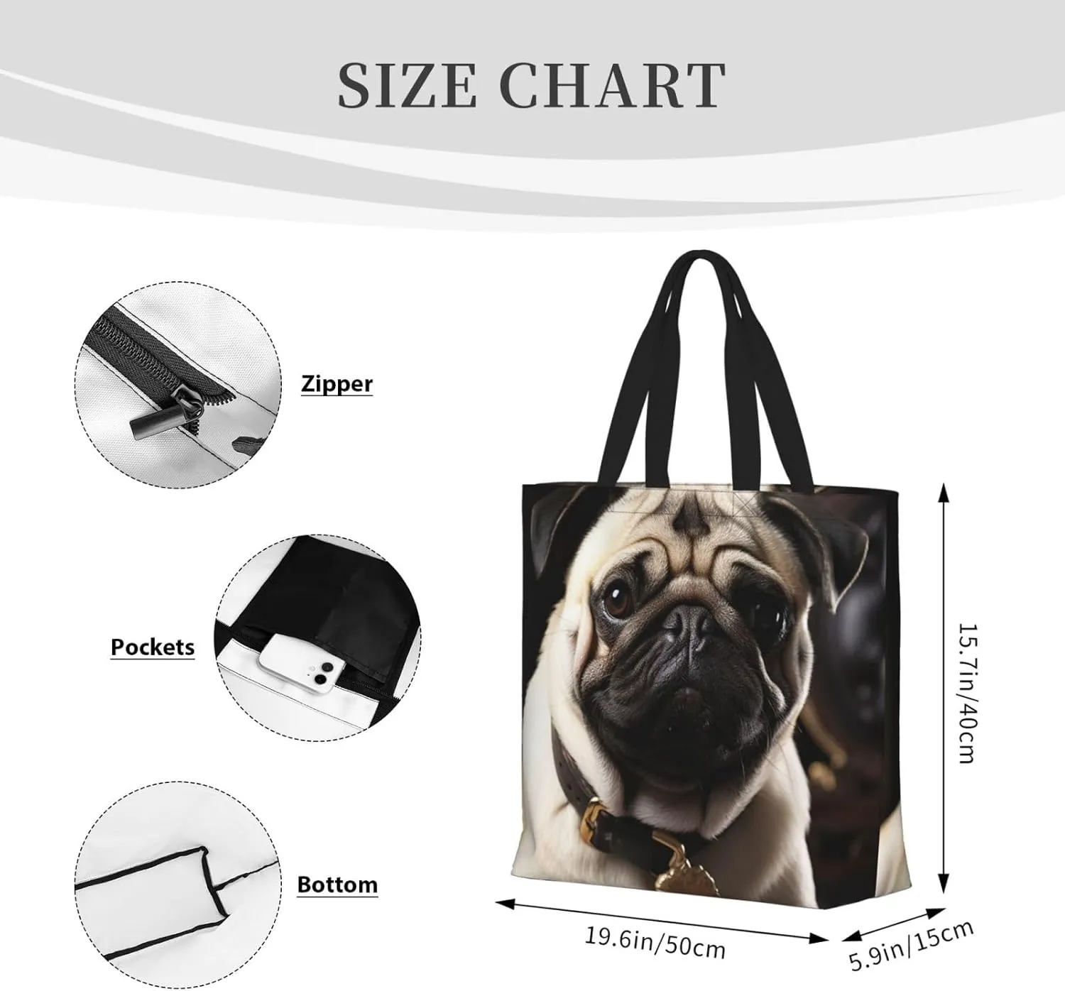 Tote Bag for Women Grocery Bag Reusable Shopping Bag Cupcake Handbag Foldable Shoulder Bag