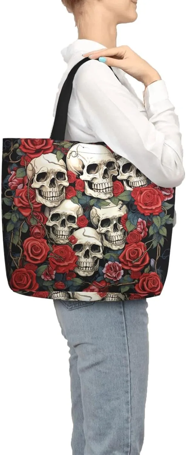 Tote Bag for Women Grocery Bag Reusable Shopping Bag Cupcake Handbag Foldable Shoulder Bag