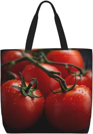 Tote Bag for Women Grocery Bag Reusable Shopping Bag Vintage Rose Blooms Handbag Foldable Shoulder Bag
