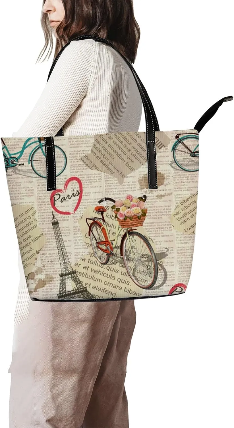 Tote Bag for Women PU Leather Handbags Women's Crossbody Handbags Work Tote Bags for Women Coachbags Tote Bag with Zipper