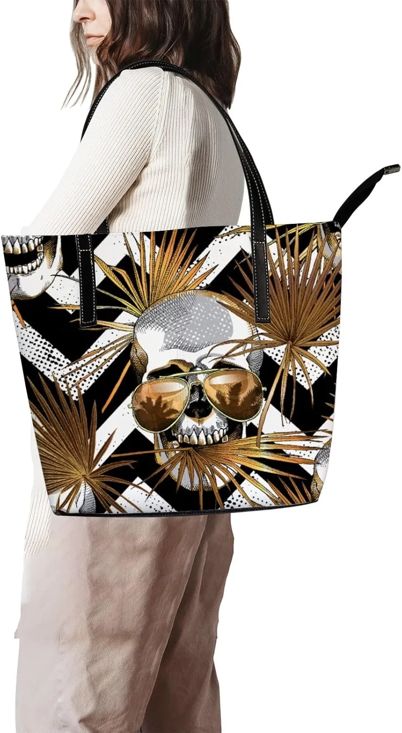 Tote Bag for Women PU Leather Handbags Women's Crossbody Handbags Work Tote Bags for Women Coachbags Tote Bag with Zipper