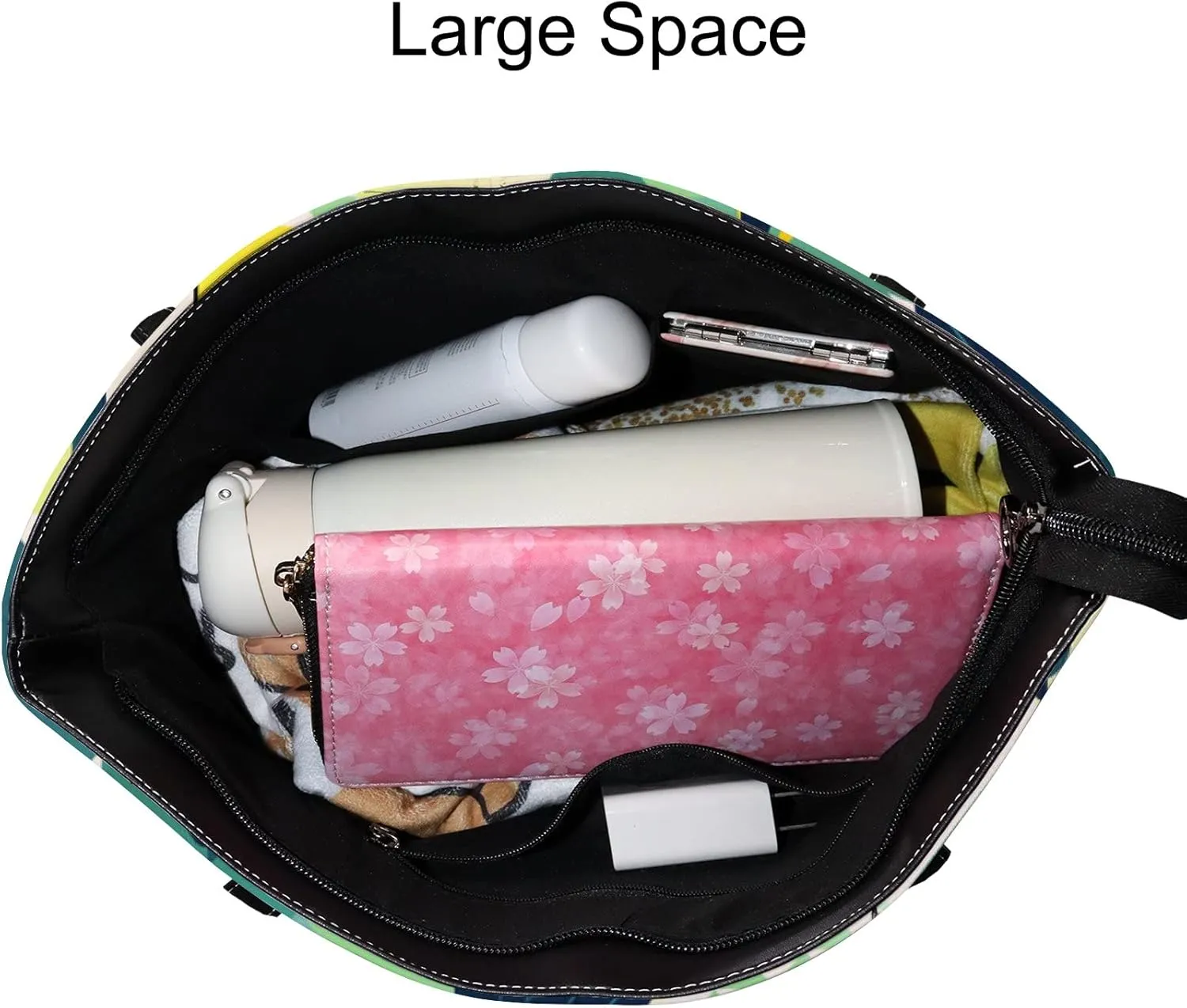 Tote Bag for Women PU Leather Handbags Women's Crossbody Handbags Work Tote Bags for Women Coachbags Tote Bag with Zipper