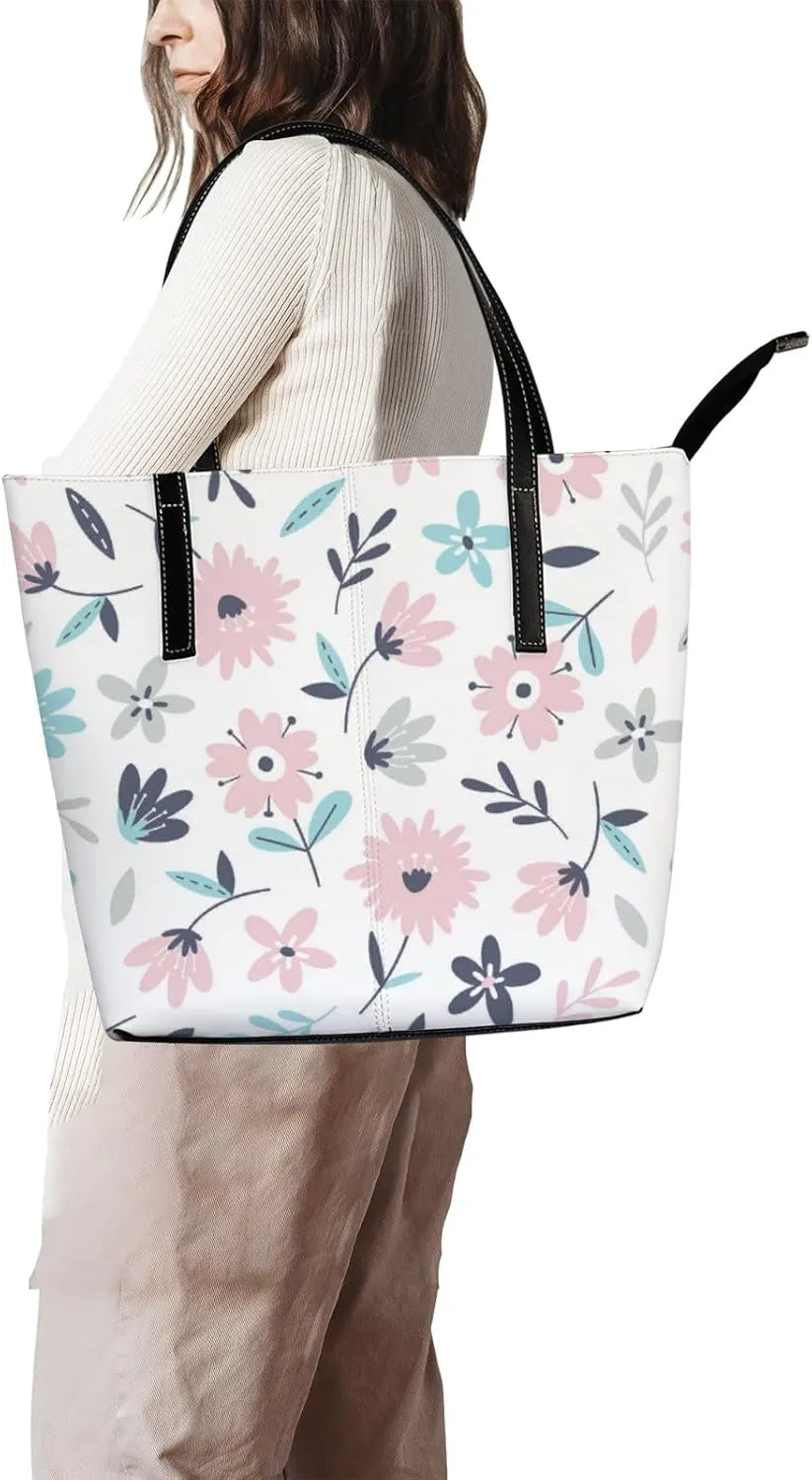 Tote Bag for Women PU Leather Handbags Women's Crossbody Handbags Work Tote Bags for Women Coachbags Tote Bag with Zipper