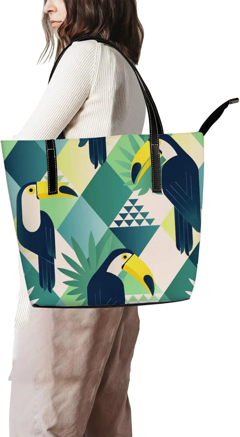 Tote Bag for Women PU Leather Handbags Women's Crossbody Handbags Work Tote Bags for Women Coachbags Tote Bag with Zipper